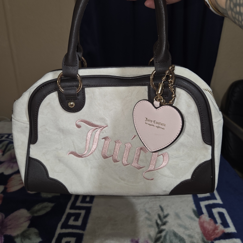 Juicy Couture White and Brown Women's Bag